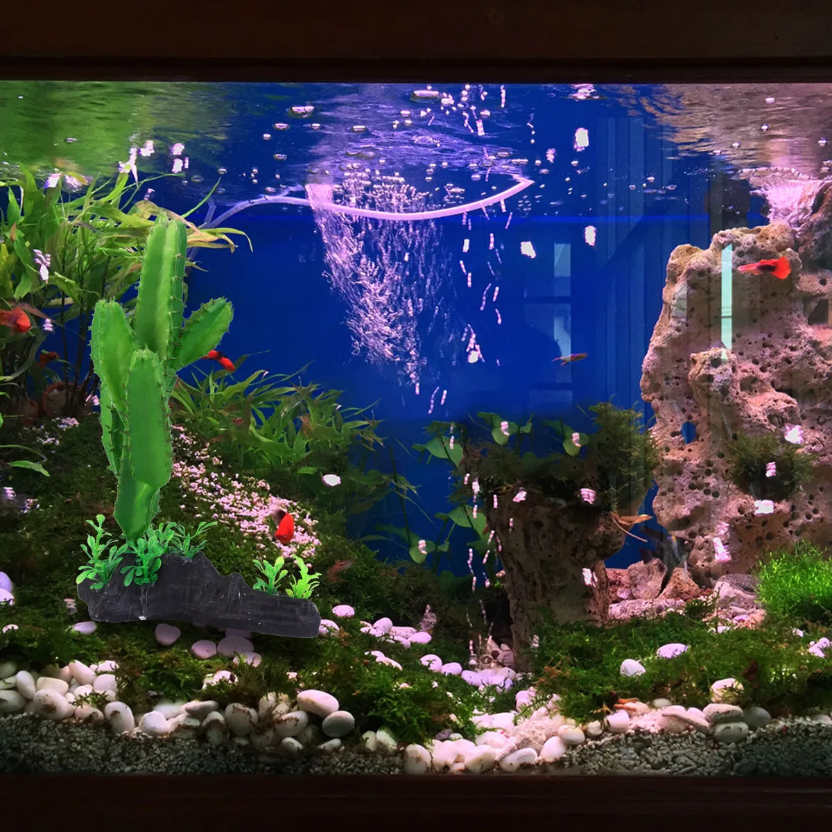 

Artificial Aquarium Plants Fish Tank Plant Decoration Bright Green Underwater Simulation Plant For Fish Bowl Tank Ornament