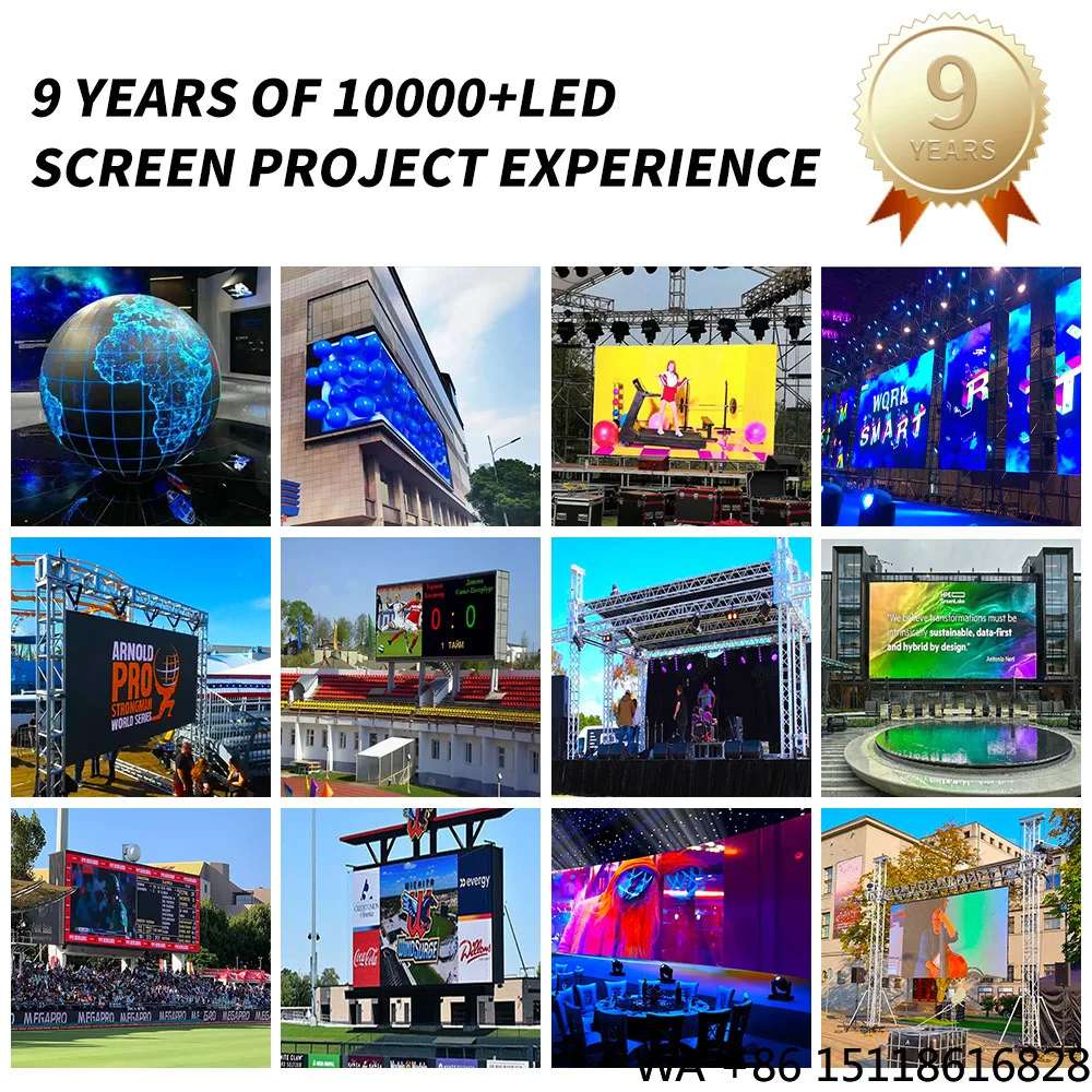 High Resolution Full Color LED Video Wall P2.5 P4 P5 P6.67 P8 P10 Rental Outdoor LED Screen Display