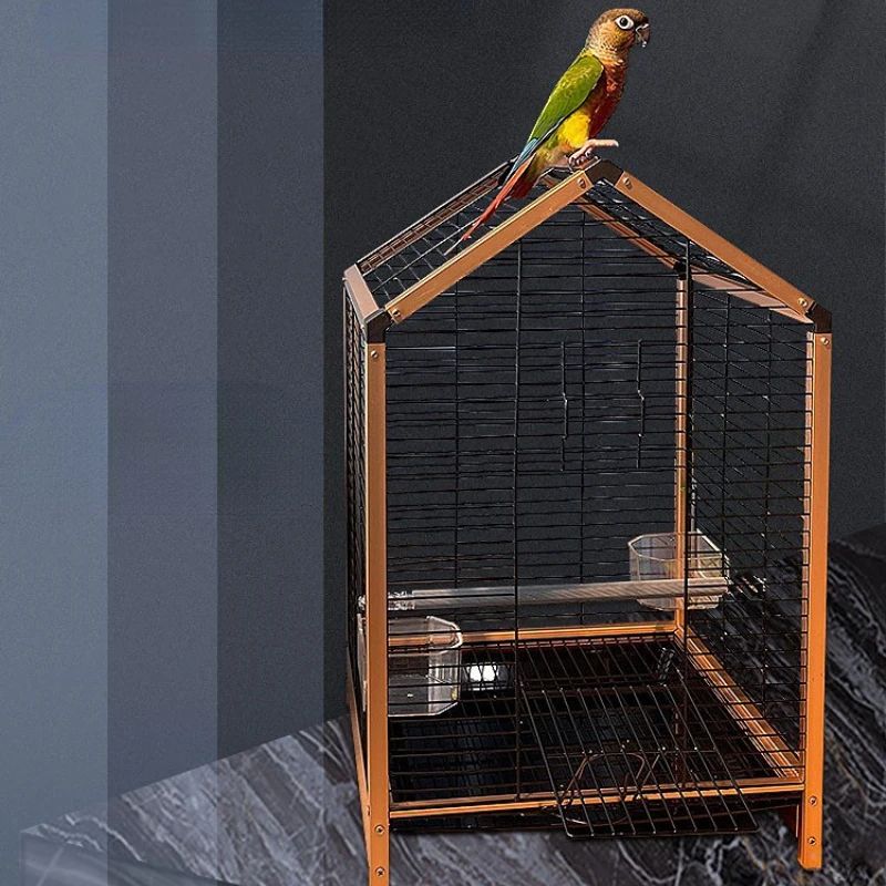 

Metal Luxury Parrot Bird Cages Canary Budgie Outdoors Bird Cages Breeding Park Vogelhuisjes Voor Buiten Pet Products WZ50BC