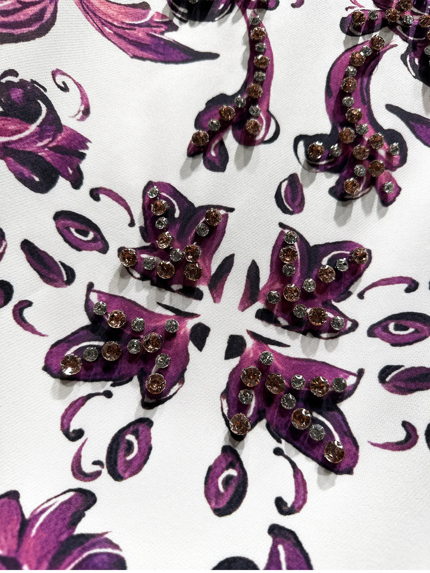 Vintage flores impressão vestidos femininos luxo diamantes elegante vestido de manga curta em torno do pescoço elegante senhora mini vestidos a linha