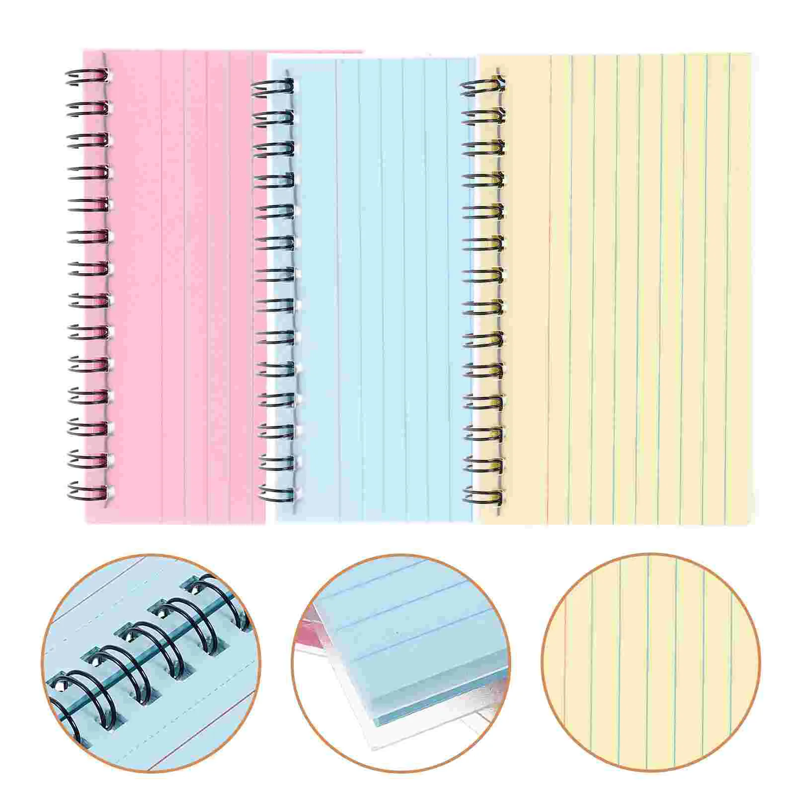 3 Pcs Notebooks Index Papers Study Cards Flash Speech Notepads for Writing Travel
