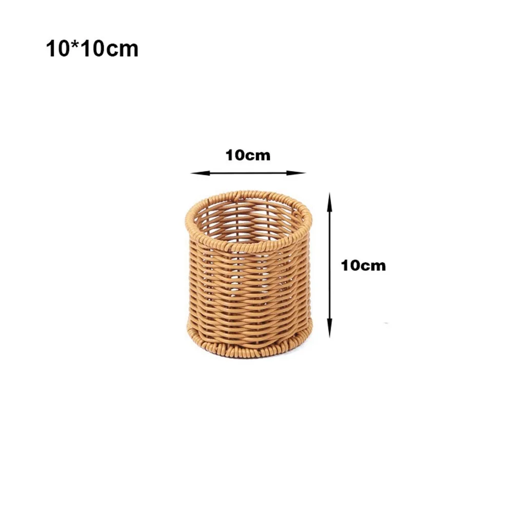 

Твердость плетеных корзин из ротанга, плетеные сервировочные корзины ручной работы, 7 стилей, сливные палочки для еды, вилка, держатель для ложек, бытовой