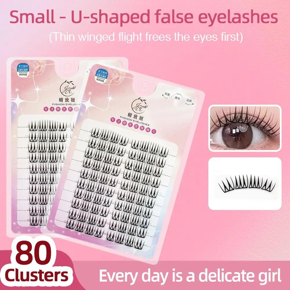 

Накладные ресницы с одним клювом, естественный вид, тонкие отдельные ресницы, кластер, аниме, наращивание ресниц, инструмент для макияжа