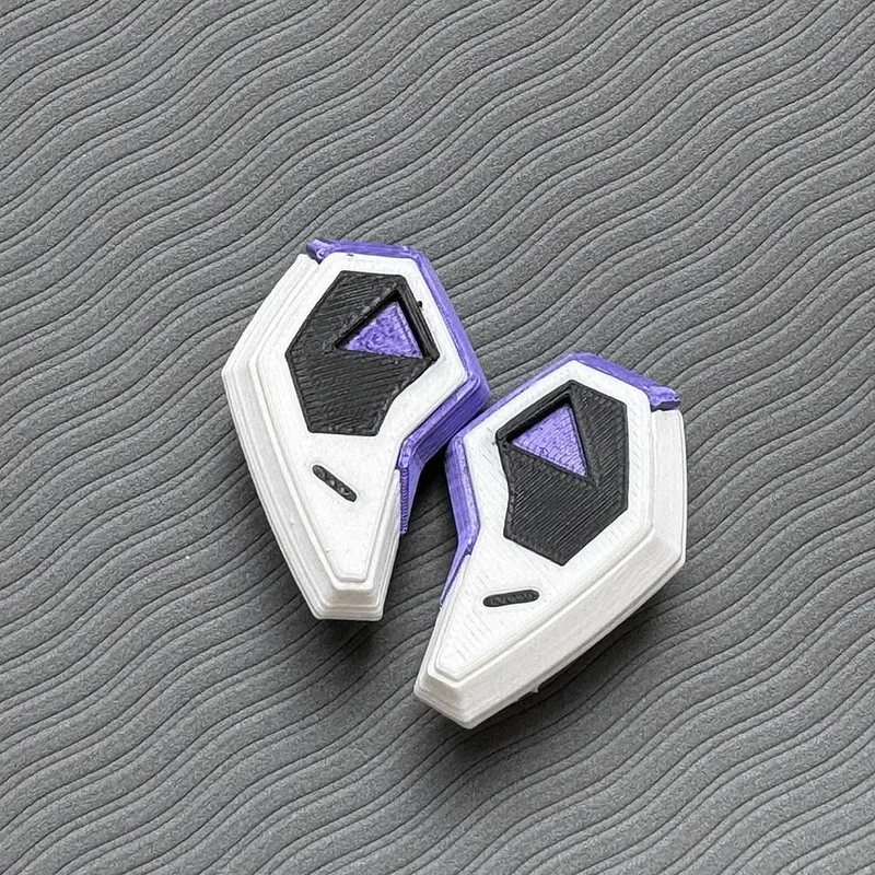 لعبة Valorant Iso تأثيري سماعة غطاء ثلاثية الأبعاد الطباعة سماعات البلاستيك سماعات الأذن الأرجواني سماعات الأذن زي الدعائم الملحقات