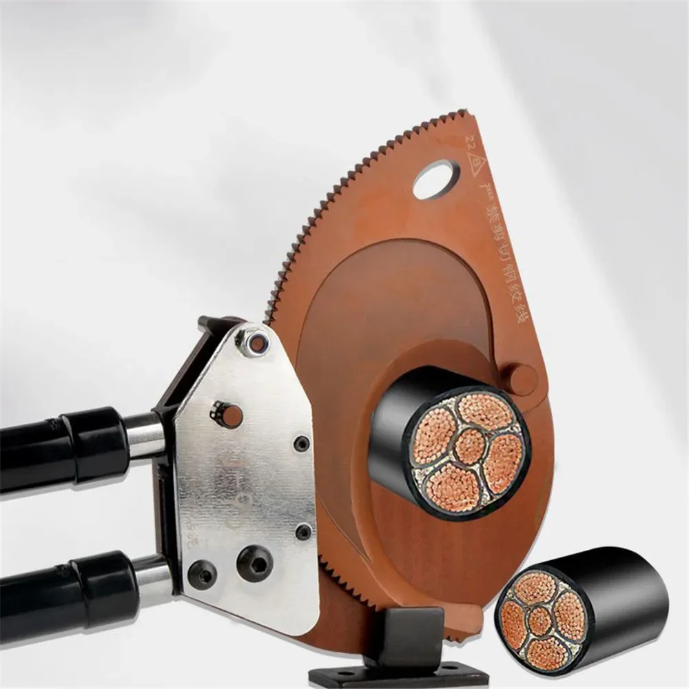 J40 300mm² Ratchet Cable Cutter Tool Manganese Steel Copper Wire Cutting 40mm Cu/Alu Cable Electrical Wire Scissors Hand Tools