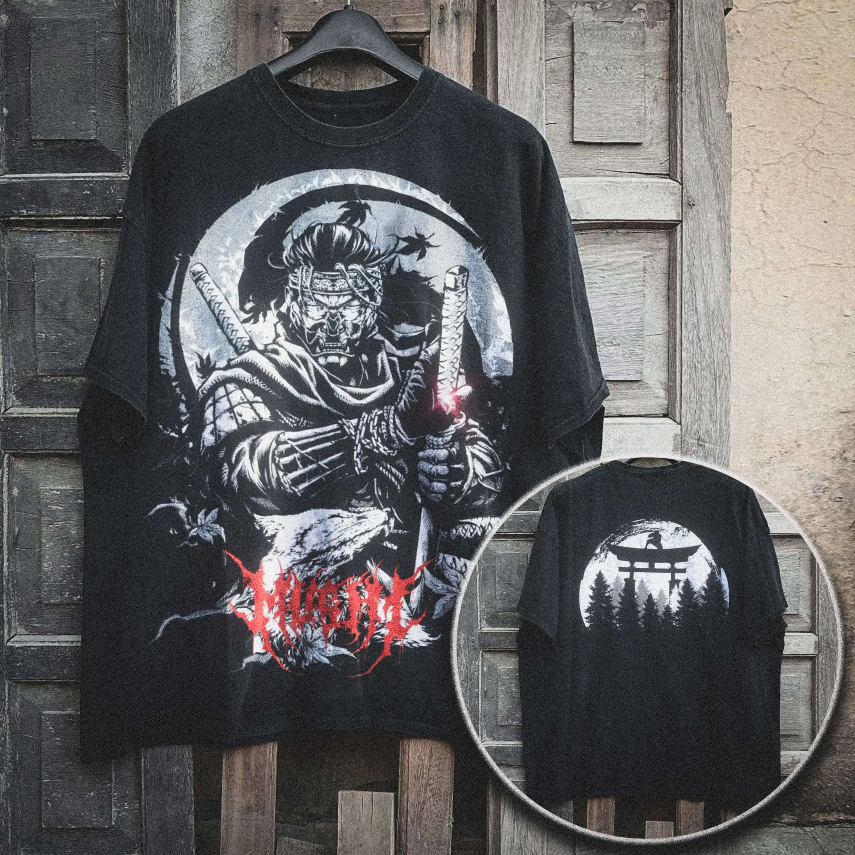 

Vintage Heavy Wash Ghost of Tsushima T Shirt Oversize Unisex Tee Samurai Game Merch Fan Gift Cool Streetwear Gaming Apparel.