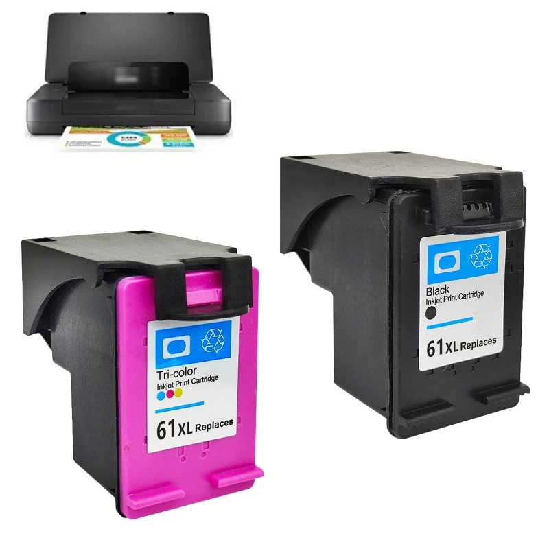 61xl Ink Cartridge For hp61XL 61 Compatible with HP Envy 4500 HP2620 HP3510 HP1510 Deskjet Inkjet Printer X3UF