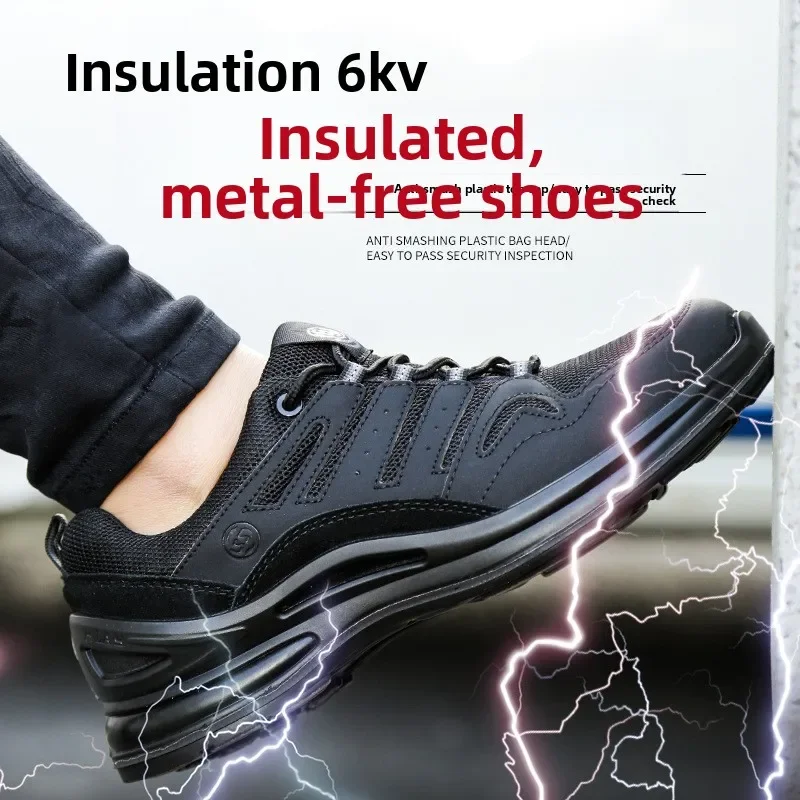 Insulated Safety Shoes Men Women Anti Smash Anti Puncture Work Boots Construction Site Factory Protective Footwear