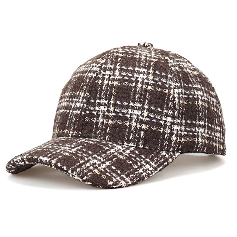 Classic small fragrance style textured tweed bowler baseball cap, available in multiple colors. Suitable for shopping and dating