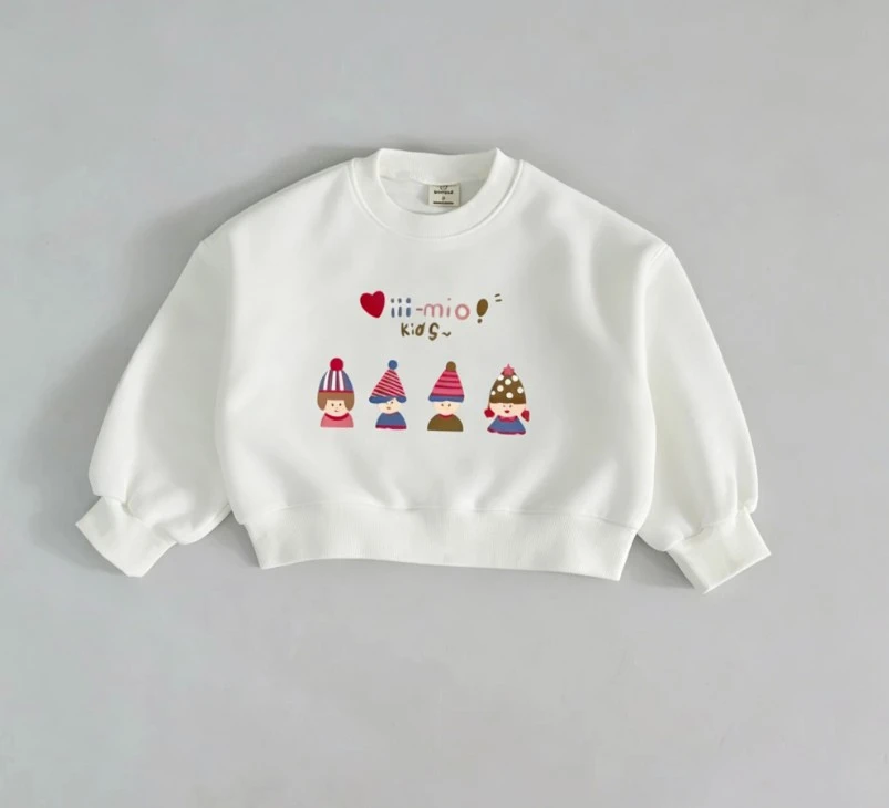 Children Cartoon Tops Little Boys Girls Print Sweatshirt Skin Friendly Cotton Tops For Family Trips And Weekend Casual Outings
