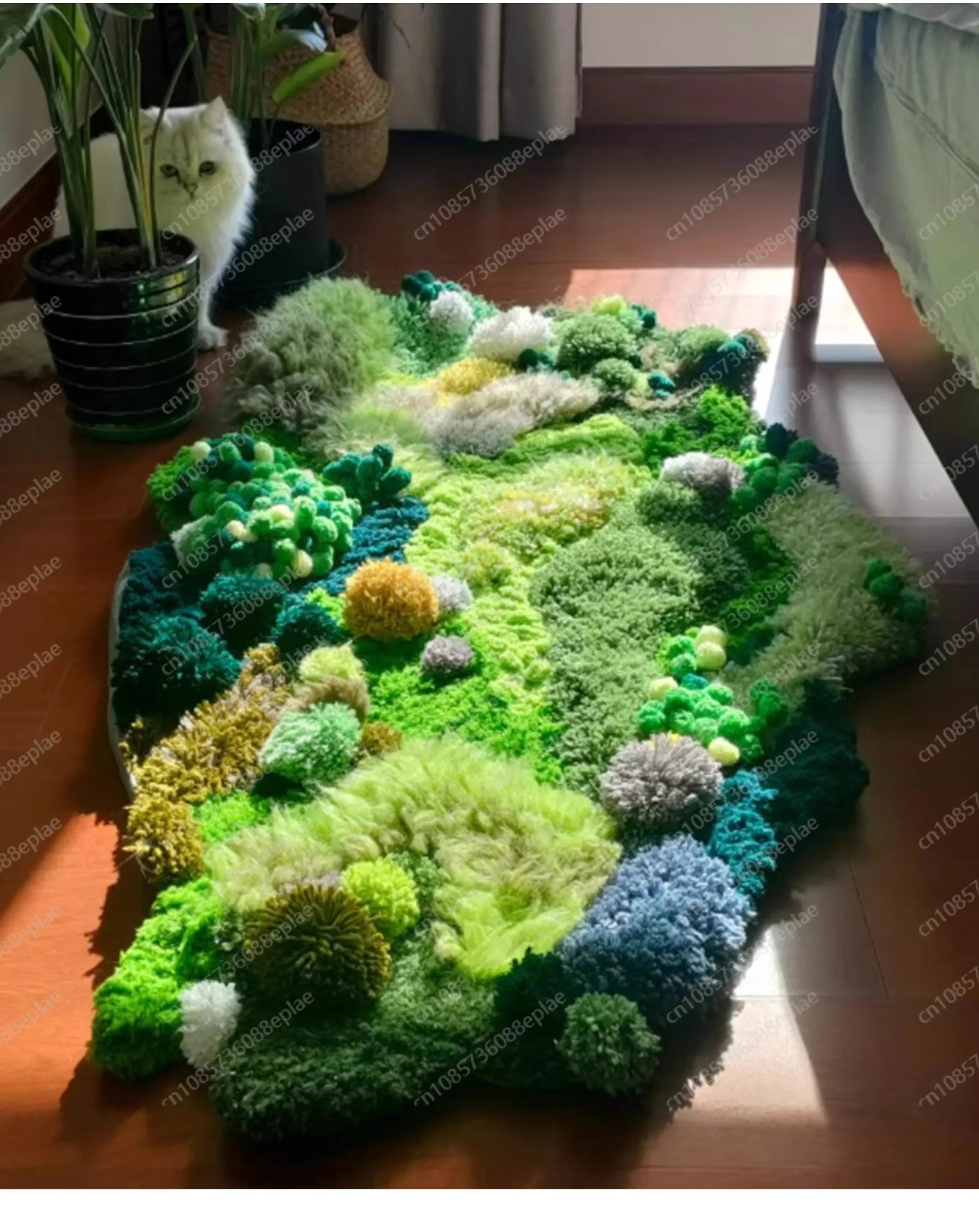 

(Только упаковка материалов) Моховый ковер Материал Упаковка Подарок на день рождения Ручная работа Креативный DIY