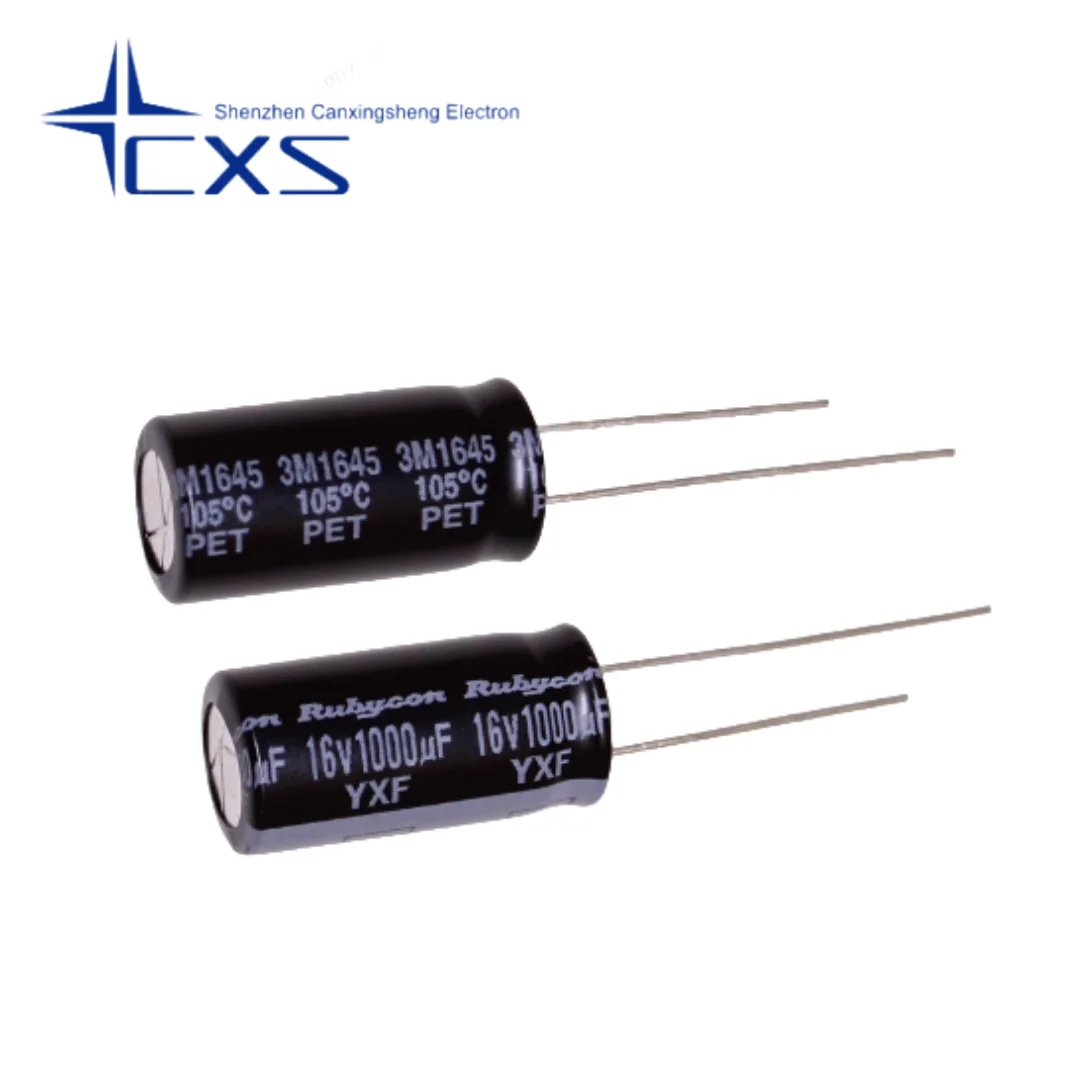 

20PCS 1000UF 16V Imported Aluminum Electrolytic Capacitor 16v1000uf 10*20 Ruby YXF Long Life