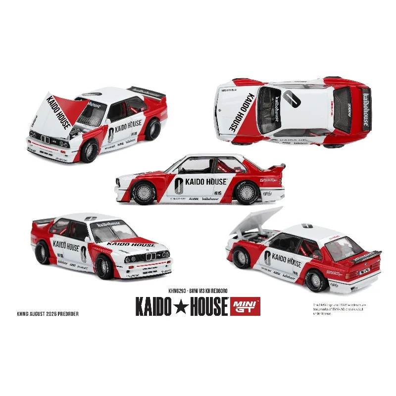 Kaido House&MINIGT 1:64 BMW M3 E30 # 293 Die cast Alloy Car Model Adult Collection Ornament