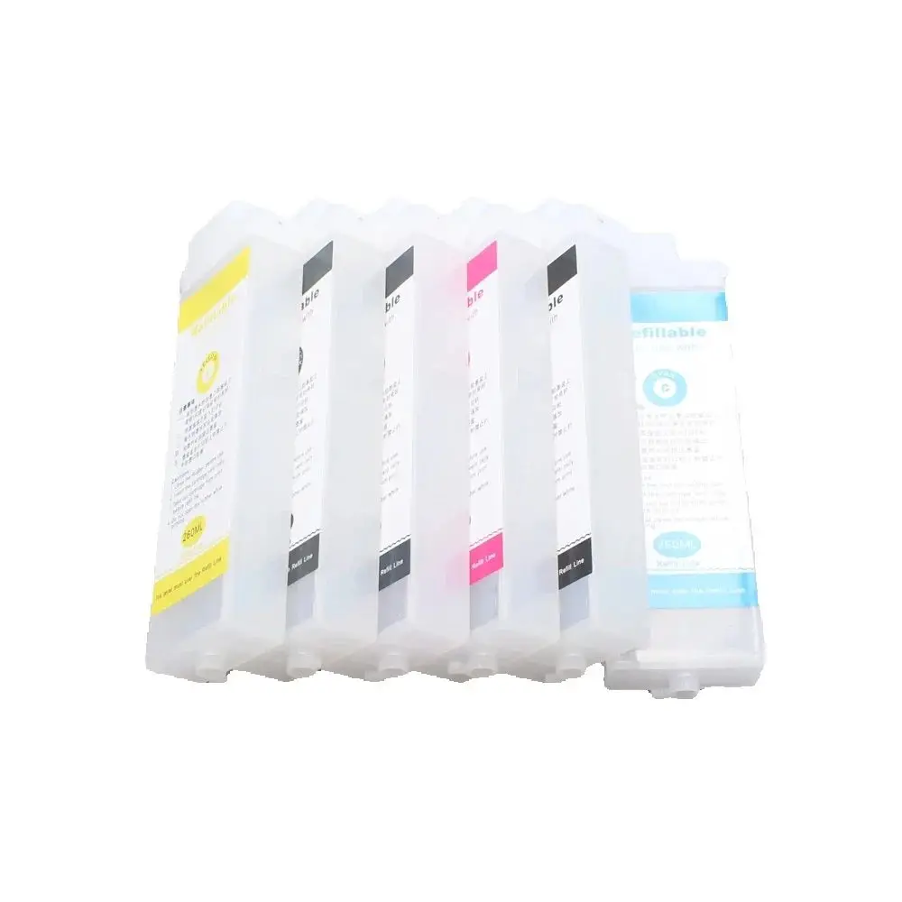 260ml PFI-107 Empty Refillable Ink Cartridge for Canon IPF670 IPF680 IPF685 IPF770 IPF780 IPF785 Printer without chip