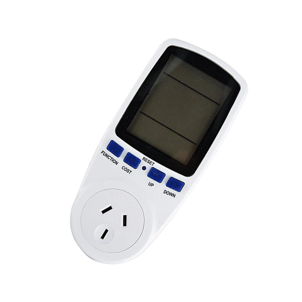 

Electricity Monitor Power Meter Wattmeter Energy Socket Device Large LCD Overload Voltage Amps Power Factor Cost Min