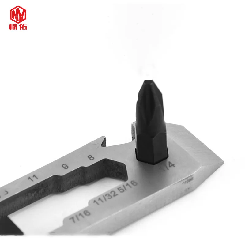 Stainless Steel Multifunctional Outdoor Gadgets EDC Bottle Opener Camping Equipment Cross Batch Wrench