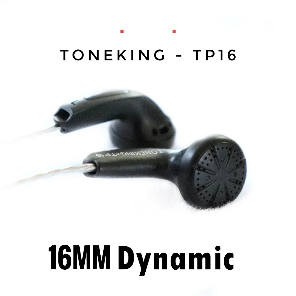 TONEKING TP16 32ohms 3.5mm In Ear Earphong Flat Head Plug Earbud Earphone DYI HIFI Bass earphone