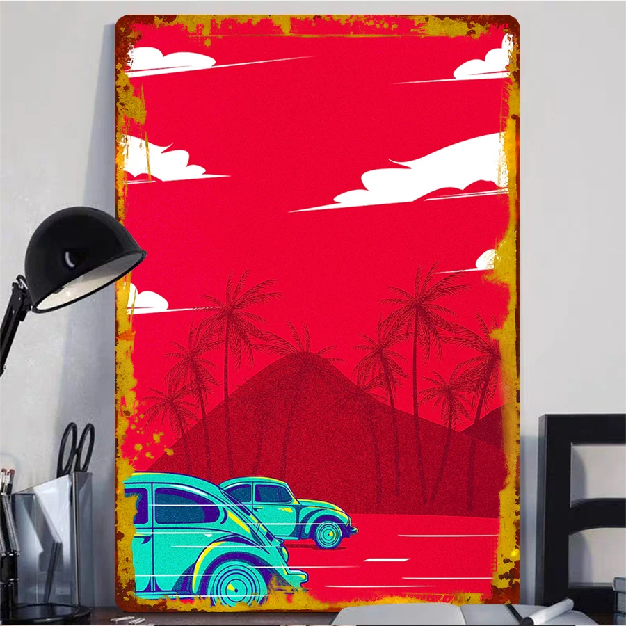 Beetle the Legends Cars Metal Signs Car Poster Home Decorations Custom Tinplate Sign for Garage Wall Art Decoration Retro Decor
