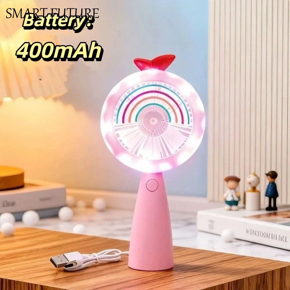 mini-ventilador-portatil-com-luz-arco-Iris-design-compacto-e-leve-ventilador-de-mesa-com-operacao-estavel