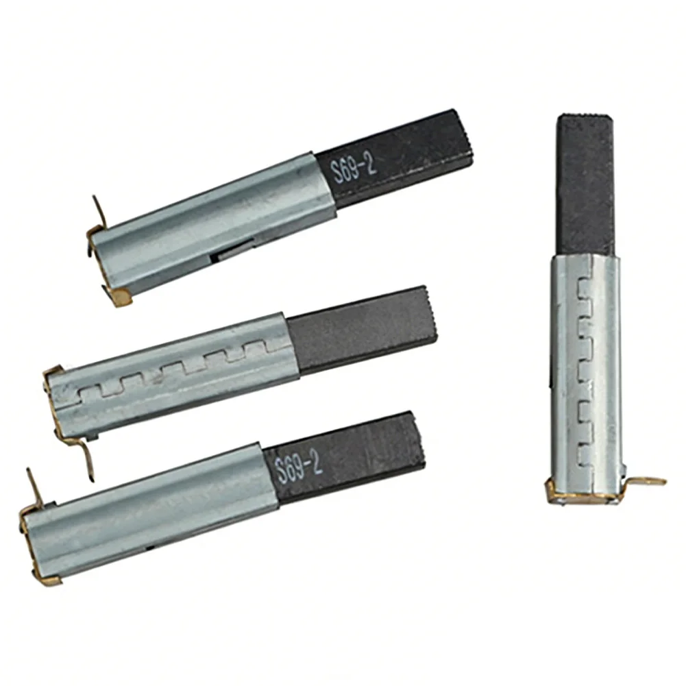 For Industrial Vacuum Motor Carbon Brushes 2 Pieces 10 x 6 x 29mm Gray Black for 30L 50L 70L 90L Vacuum Cleaners