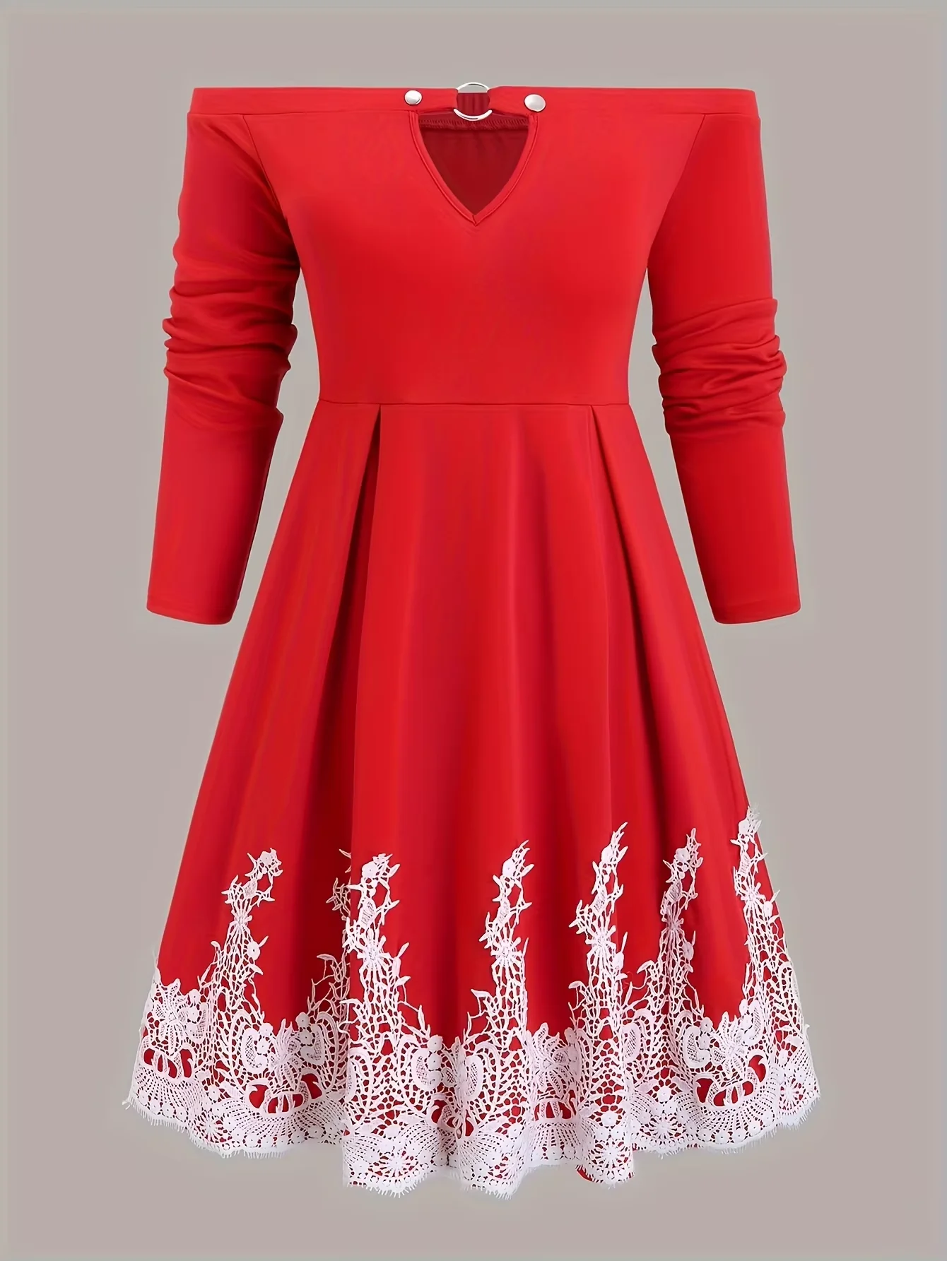 2025 Europa und Amerika elegante Mode Herbst und Winter neue Druck plus Größe Kleid Frauen