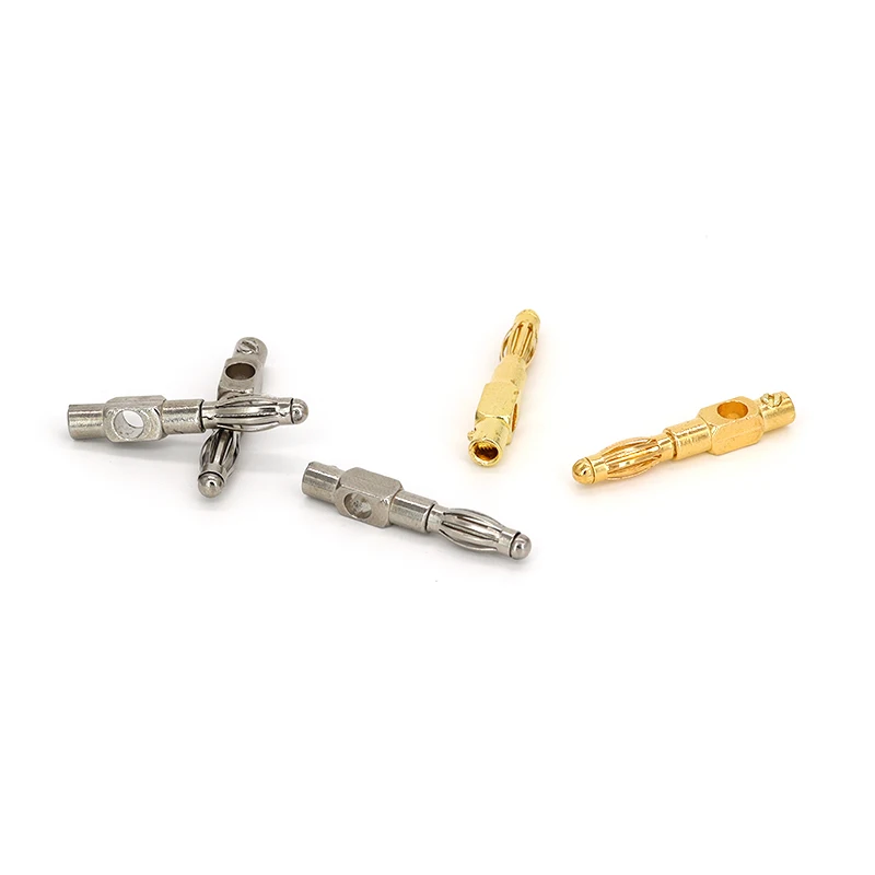 5/20/50Pcs Solder Free 4mm Banana Plug Lantern Style Multimeter Terminal Soft Rubber Housing Anti Slip Test Plug