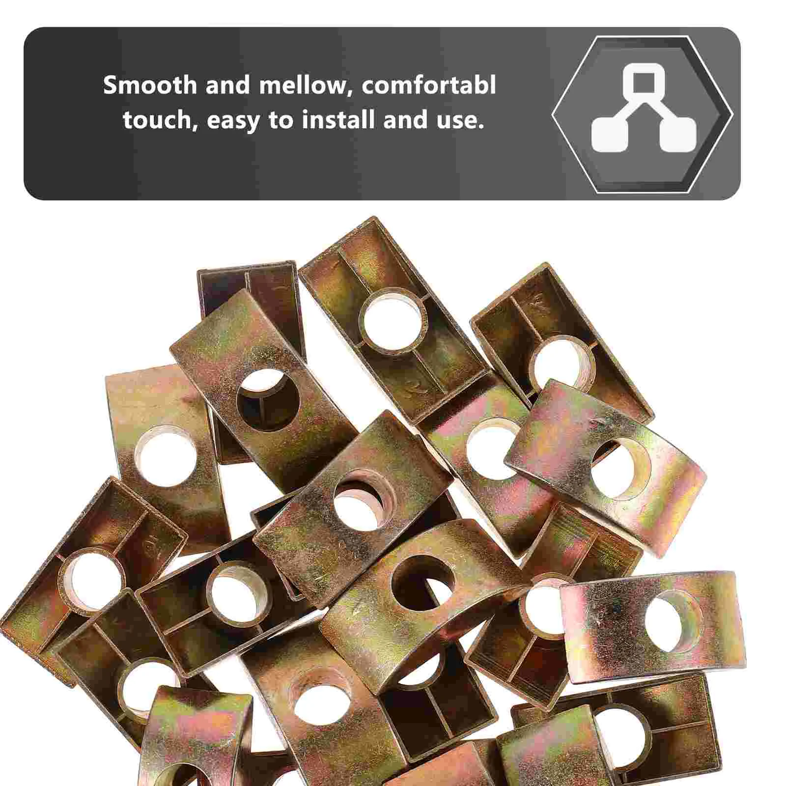 25Pcs Washers Furniture Nut Gaskets Metal Connectors Hardware Accessories Furniture Parts Bed Frame Hardware Plastic image 2