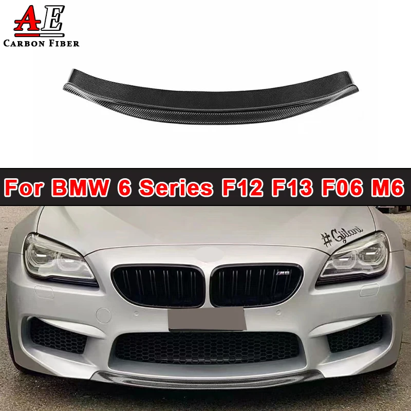 Carbon Fiber Front Bumper Diffuser Lip Splitter For BMW 6 Series F06 F12 F13 M6 Front Lip Chin Spoiler Body Kit Car Accessories