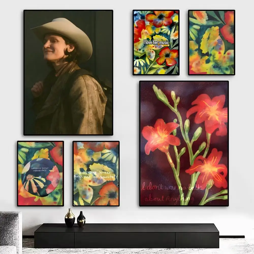 Adrianne Lenker Songs Album Poster Art print wall decor ideal for living room, bedroom, bar, parlor, and home gifting