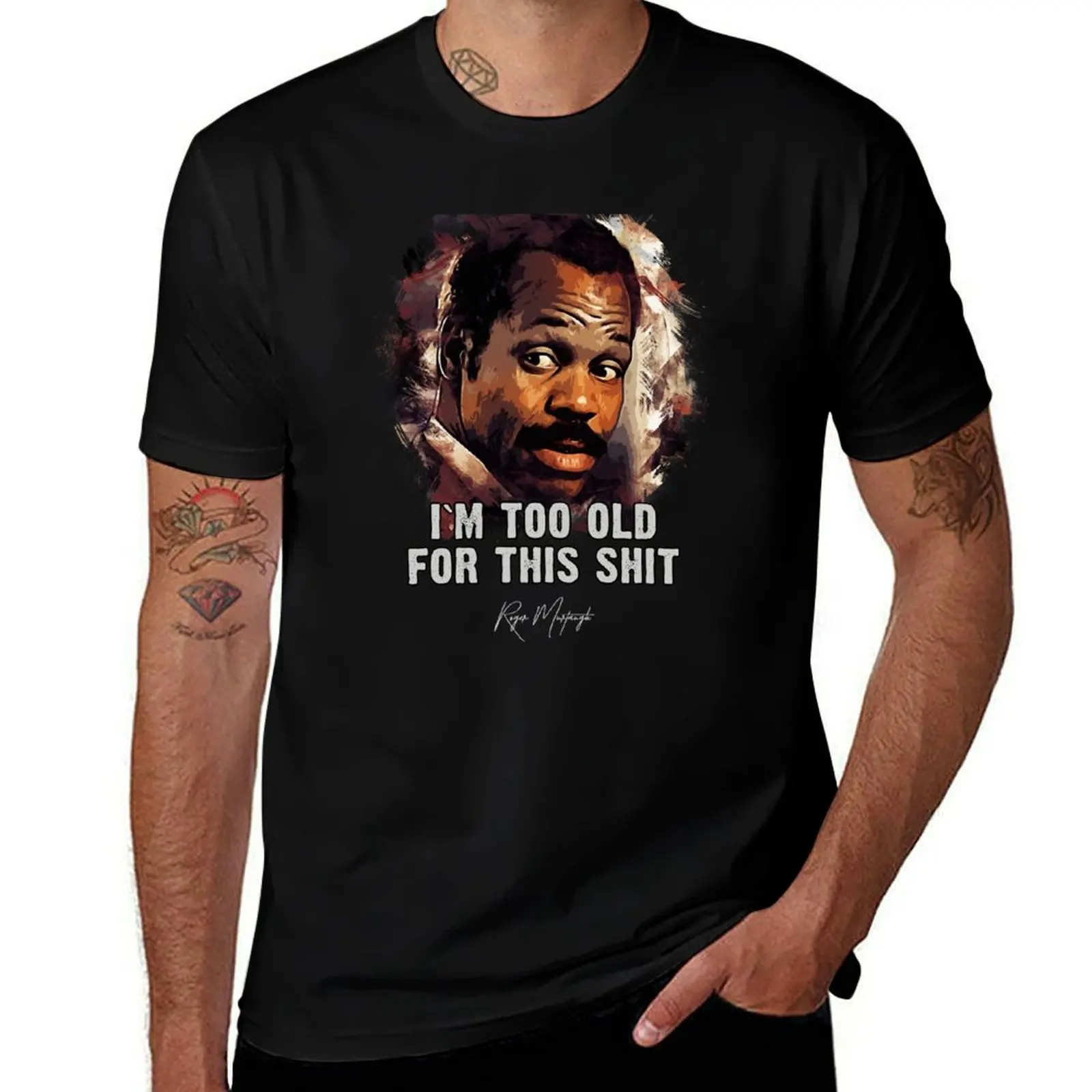 Danny Glover as Roger Murtaugh T-Shirt Quick Dry Light Sports T-Shirt