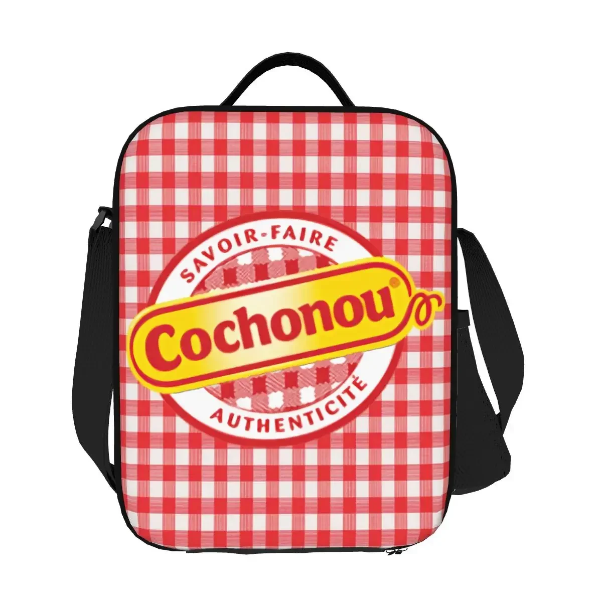 Cochonou Saucisson Sausage Insulated Lunch Bag for Women Cooler Thermal Lunch Box Beach Camping Travel