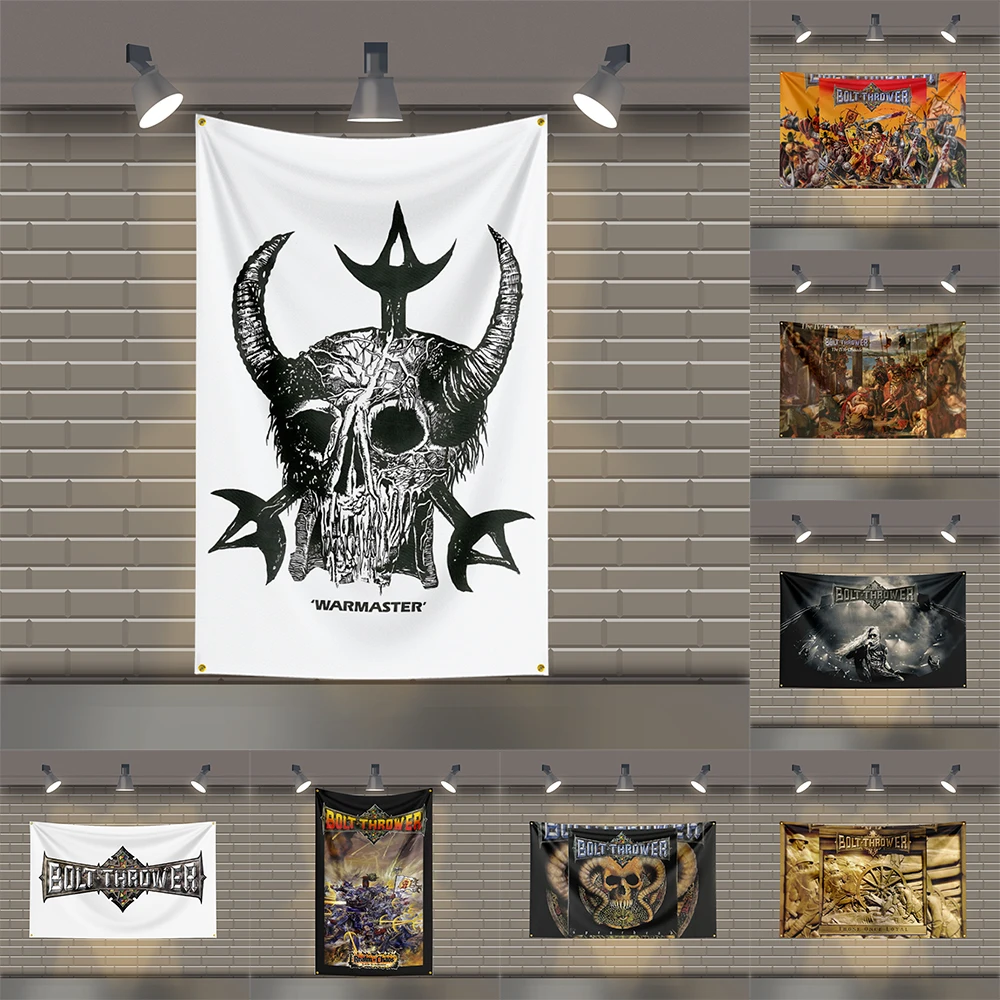 

3x5 Ft B-Bolt Throwers Heavy Metal Band Flag Rock Music Wall Banner for Bedroom Studio Bar Concert Outdoor Decor