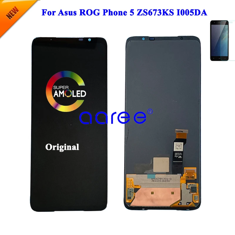 6.78 LCD Screen Original For ASUS ROG Phone 5 LCD Screen For ROG 5 ZS673KS lcd Disaplay LCD Screen Touch Digitizer Assembly