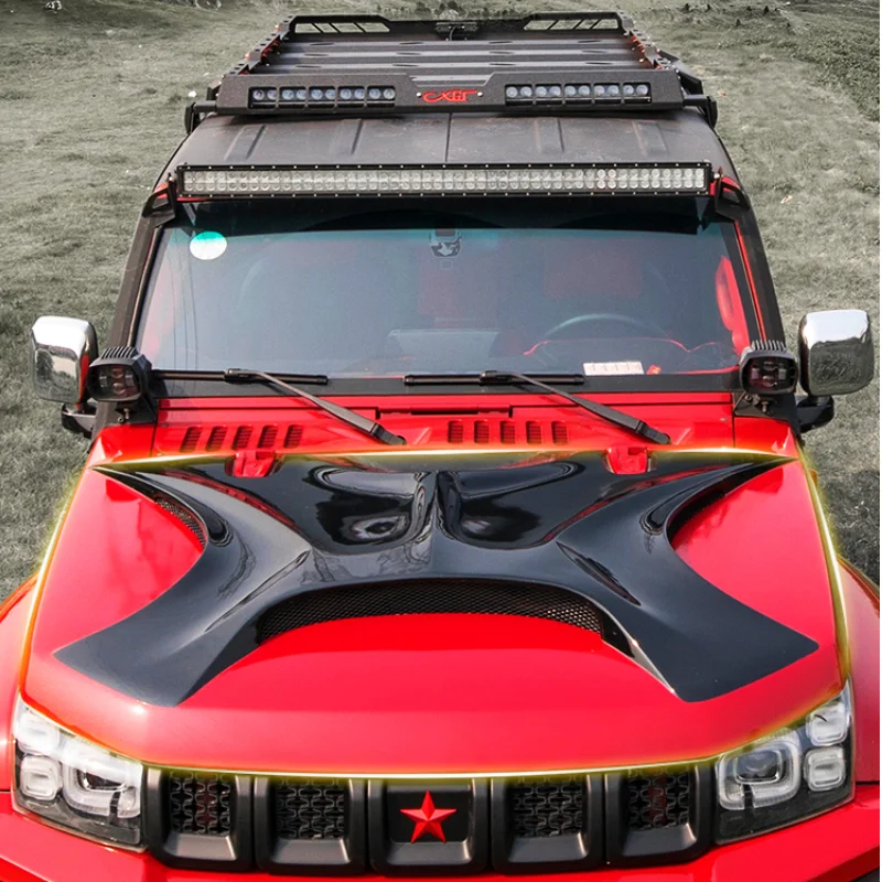 Beijing Baic Bj40 2014-2023 Angry Hood Decoration Modification, Off-Road Hood Modification Accessories,automotive Parts