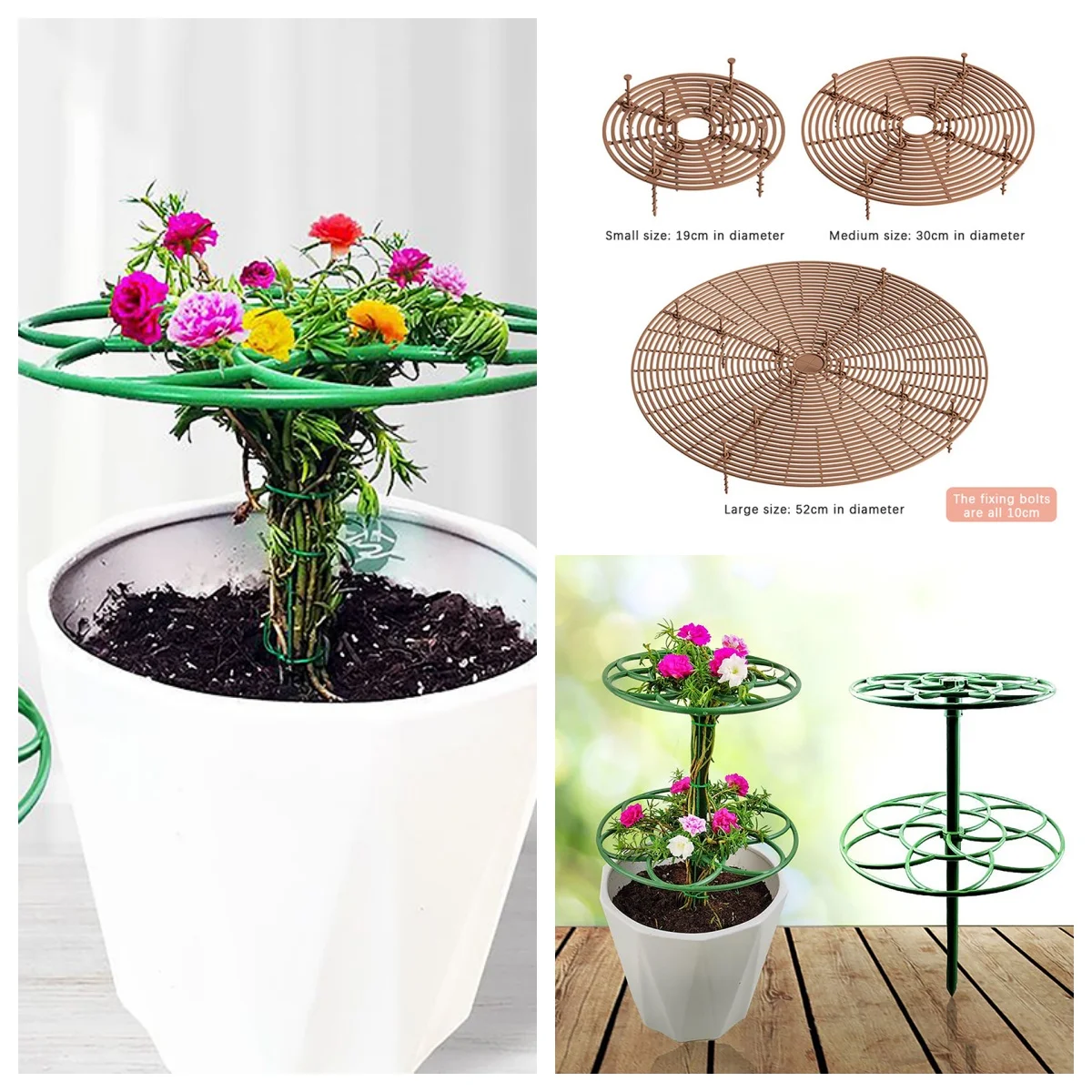 

1PCS Plant Pot Soil Guard With Nails Plant Pot Grid Flower Pot Cover Baby Safety Mouse Garden Home Plant Protector Repel Cats
