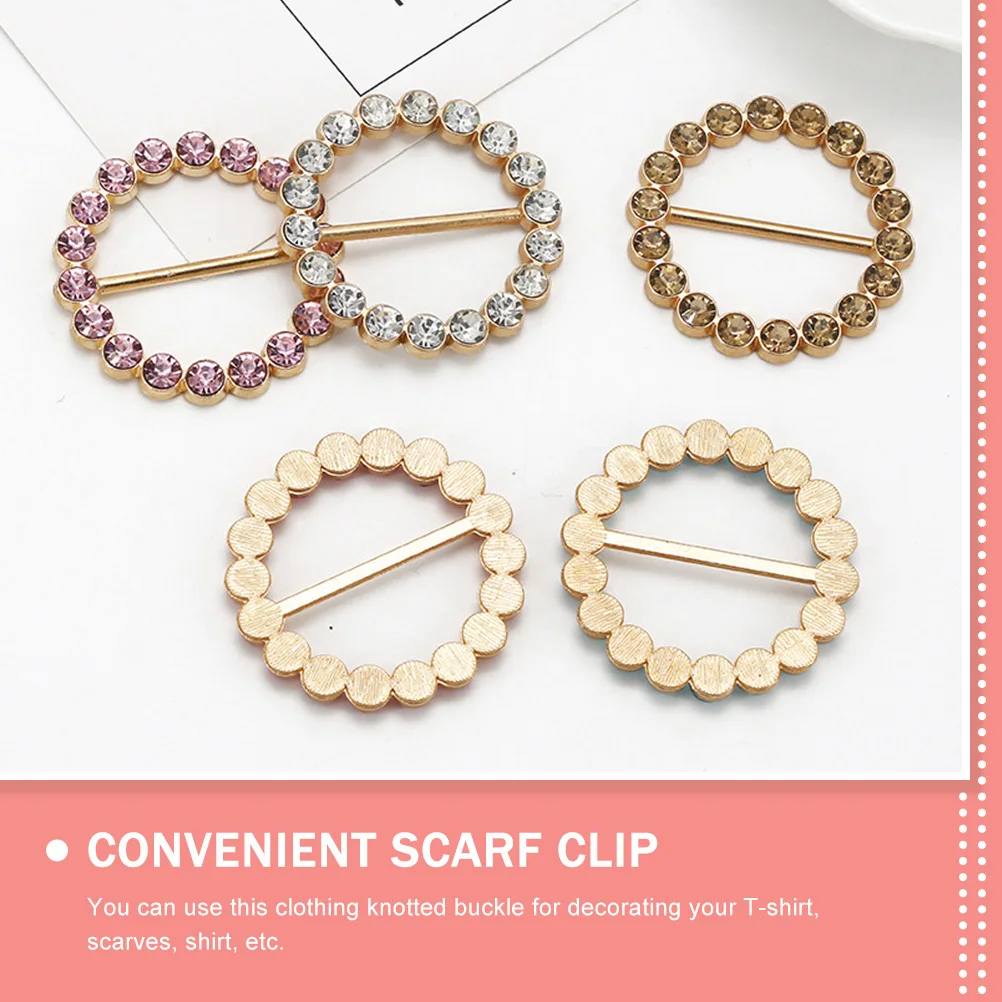 10pcs Clothing Knotted Buckle For Scarves T-Shirts Multi-Function Scarf Clip Exquisite Shirt Accessory Wedding Party Daily Wear