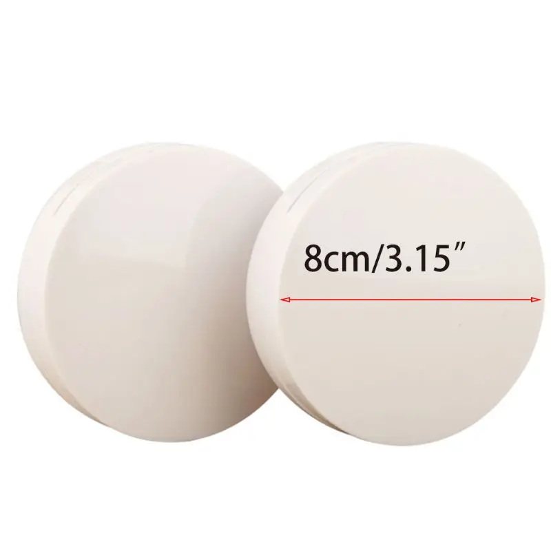 RXJC Loose Powder Compact Container Empty Portable Plastic DIY Makeup for Case Box with Puff Mirror