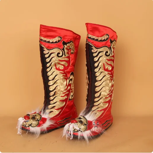 

Chinese Sichuan Opera Face Changing Shoes Man Tiger Boots