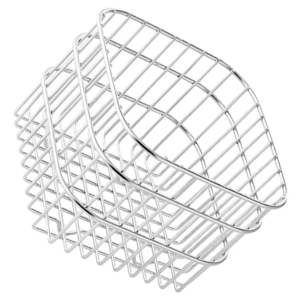 

Stainless Steel Fruit Vegetable Storage Basket Large Opening Easy Access Countertop Metal Wire Basket for Kitchen Clutter Free