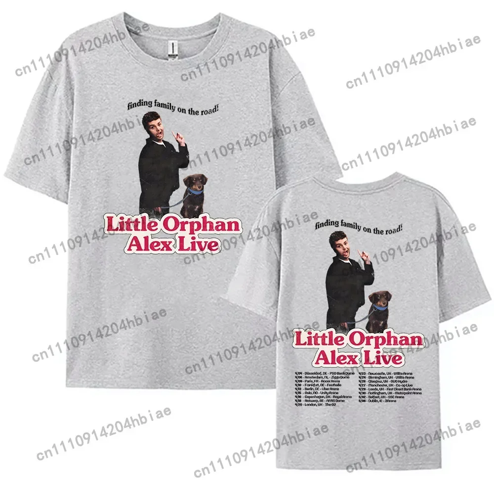 Little Orphan Alex Live 2026 European Arena Tour T-shirt ALEX WARREN Finding Family on The Road Tshirt Short Sleeve Cotton Tees