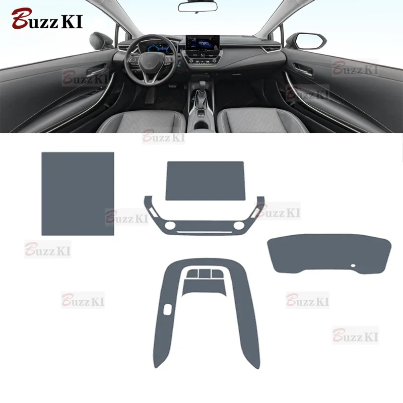 Caja de cambios central para interior de coche, película protectora transparente de TPU, pegatina de reparación antiarañazos, para Toyota Levin 2019-2023