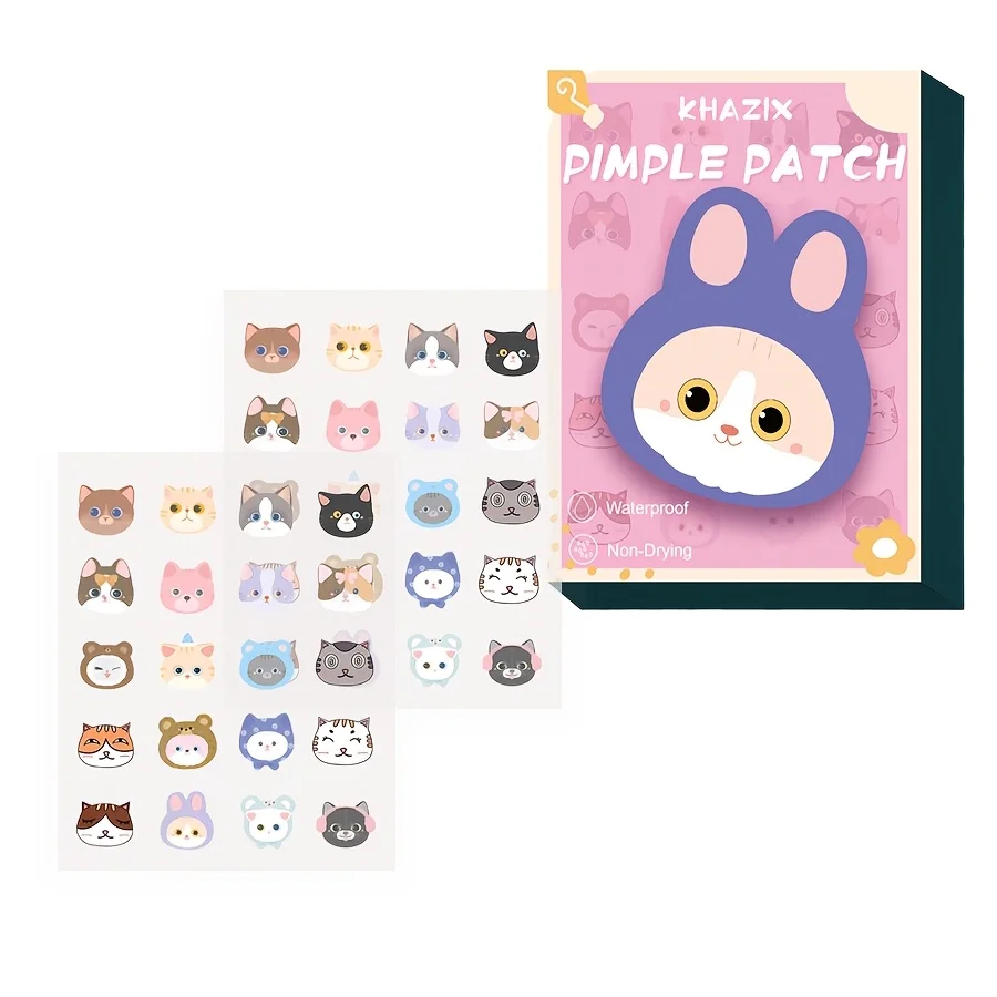 

40 шт., милая мультяшная форма от прыщей, подходит для различных случаев, ультратонкие нетоксичные мультяшные прыщи