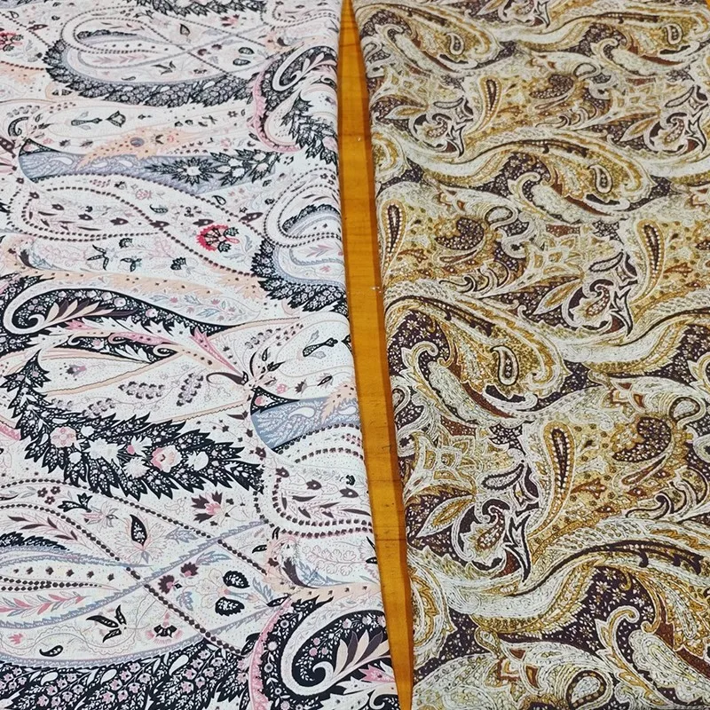 

Праздничный стиль, ретро орехи кешью, натуральный льняной материал, ткань для женского платья, блузки, ткань «сделай сам», швейный материал