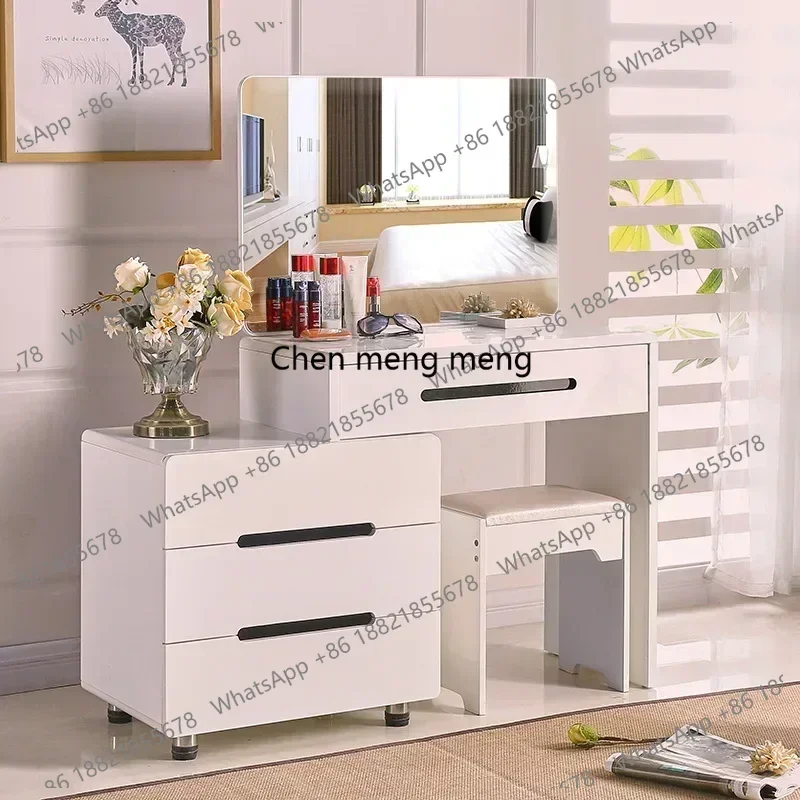 D182Box Chair Dressing Table Container Minimalist Make Up Dressing Table Toilet Cabinets Living Room Tocador Maquillaje Furnitu