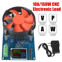 US Plug Battery Tools Monitor Discharger Electronic Load 4-wire Lithium Battery Tester 150W 10A DC Adjustable Testing Module