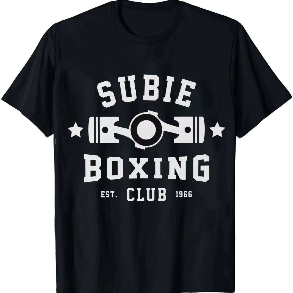 Awesome Subie Boxing Club Essential Est 1966 T-Shirt Cotton Graphic Tee Men Women Summer Streetwear
