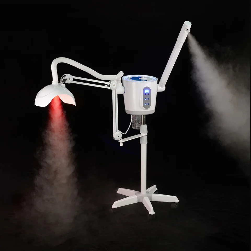 3 In 1 Led Gezicht 4 Kleuren Led Warm En Koud Gezicht Steamer Therapie Gezichtsverzorging Huidverzorging Huidverjonging Verzorging Schoonheidssalon Apparatuur