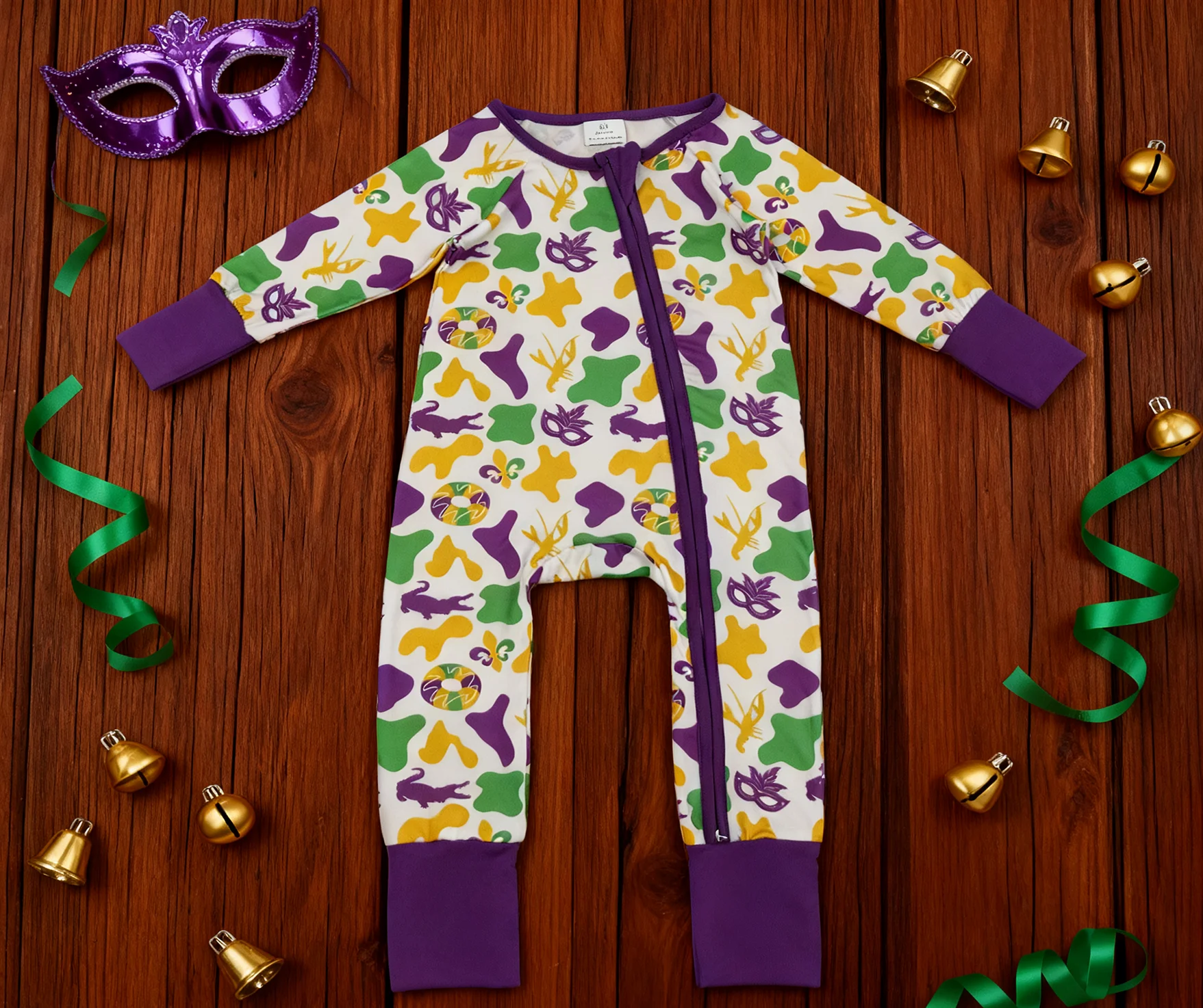 

Z1008-19 LR2637 Baby Bubbles Infant Jumpsuit Kids One-piece Newborn Romper Toddler Carnival Clothes