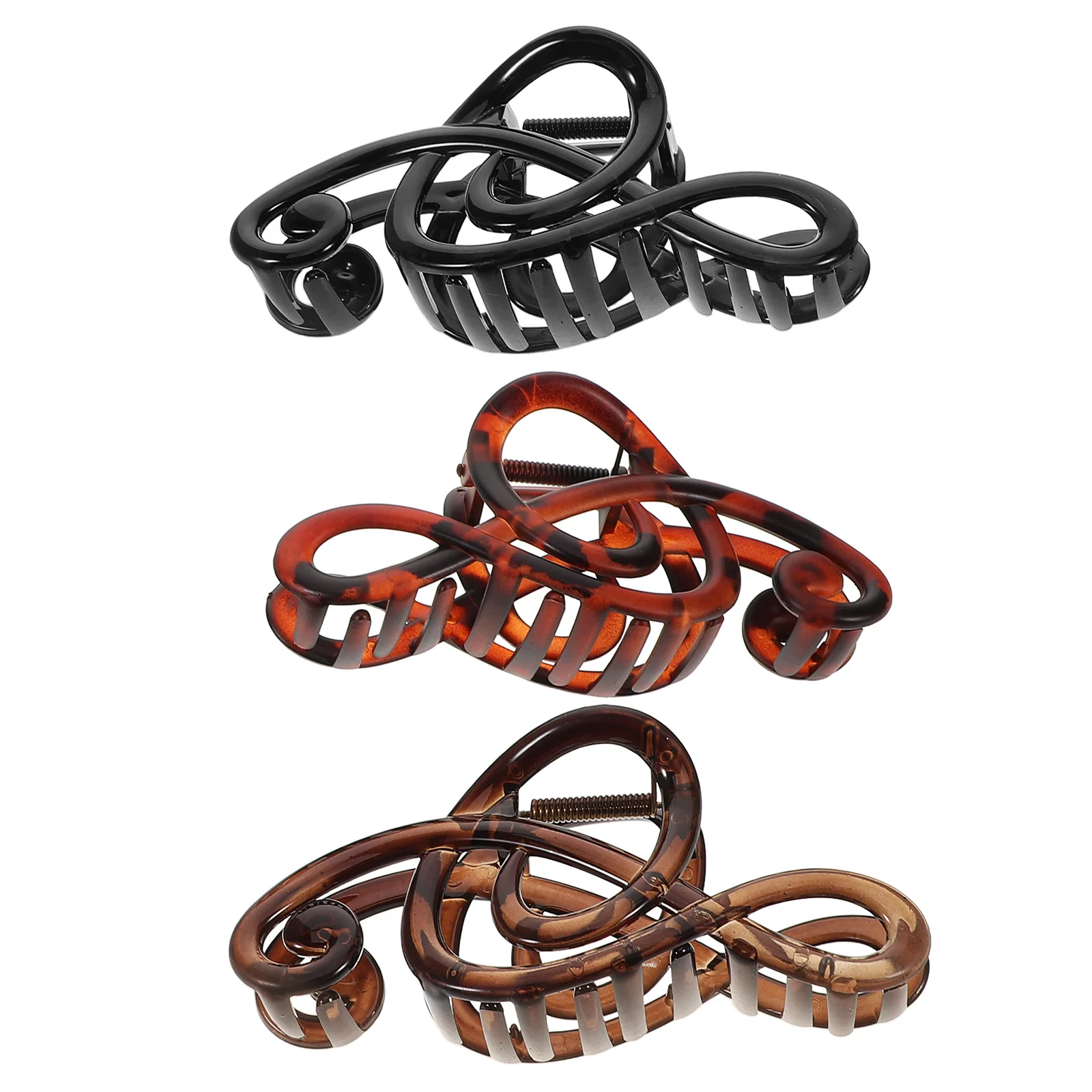 

3 шт., матовые заколки для волос, акриловые элегантные нескользящие заколки для густых тонких волос, хвостик, булочка, аксессуары для укладки