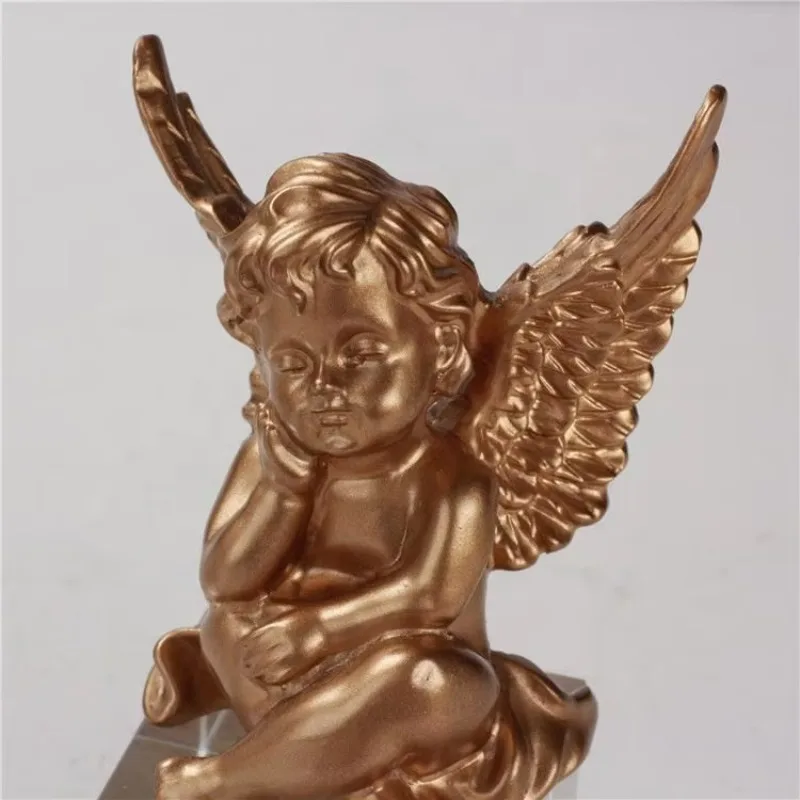Resin Little Angel Figure Statue Figurine Sculpture Desktop Gift Home Decoration
